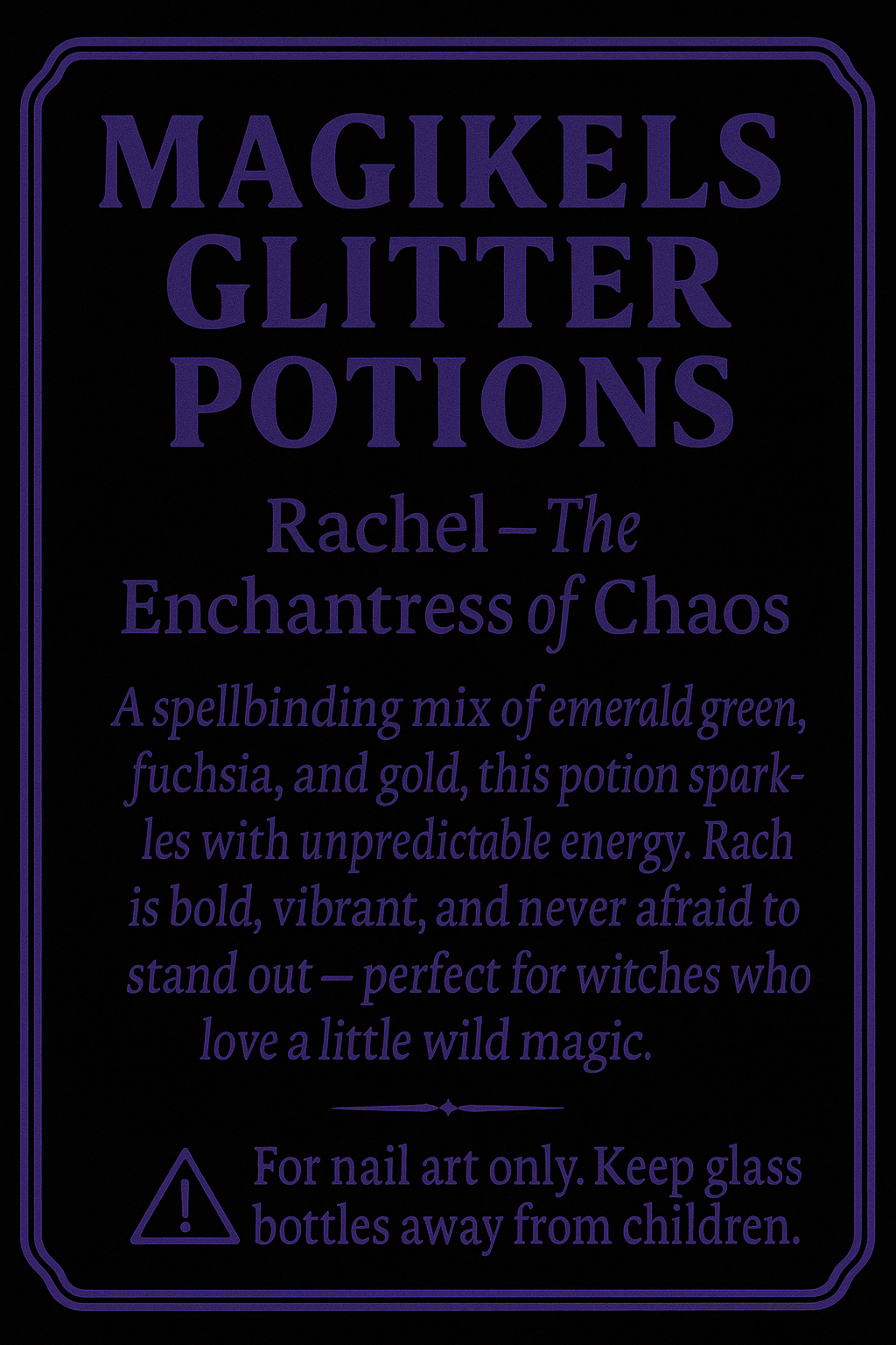 Magikels Glitter Potions Rachel