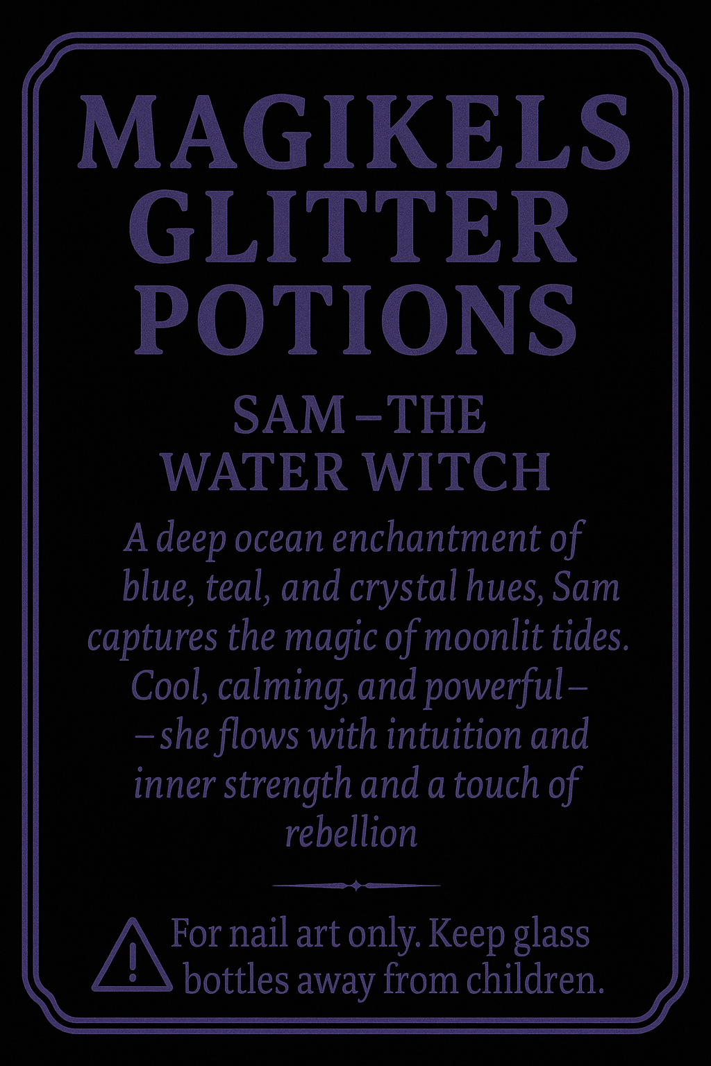 Magikels Glitter Potions Sam
